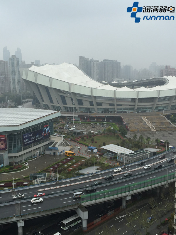 潤(rùn)滿科技辦公新址外景——俯瞰萬體館